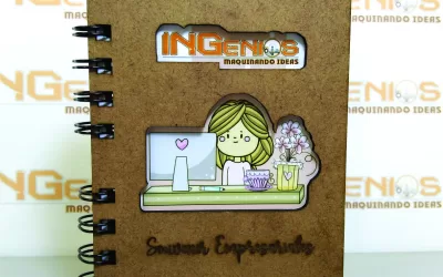 AGENDA PEQUEÑA EN MDF GRABADO